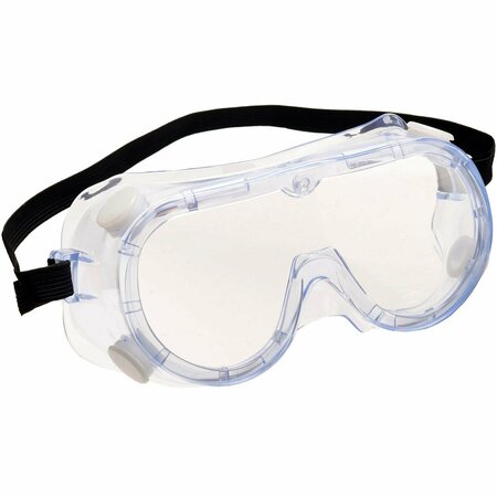 GLOBAL INDUSTRIAL Safety Goggles with Neoprene Strap, Clear Lens/Frame 708583